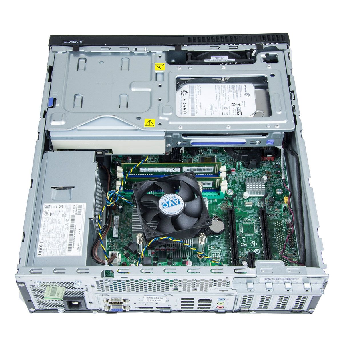 Lenovo ThinkCentre M93P, Core i5-4590 pana la 3.70GHz, 8GB DDR3, 256GB SSD, DVD, SFF, calculator refurbished_3
