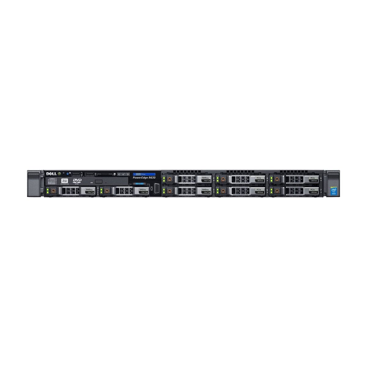 Dell PowerEdge R630 2 x Intel Xeon E5-2650L v3 1.80GHz, 256GB DDR4 ECC REG, 2 x 480GB, SSD 2.5 inch, SATA, H730 Mini, Rackmount 1U, server refurbished_2