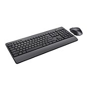 Trust Trezo Kit Tastatura + Mouse Wireless   Sustainability Plastic material ABS Sustainability method PCR Recycled content % 85 %   Compatibility Compatible Device Types pc, laptop Compatible Consoles no Compatible Software Platforms Windows, MacOS, Chrome OS_1