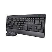 Trust Trezo Kit Tastatura + Mouse Wireless   Sustainability Plastic material ABS Sustainability method PCR Recycled content % 85 %   Compatibility Compatible Device Types pc, laptop Compatible Consoles no Compatible Software Platforms Windows, MacOS, Chrome OS_2
