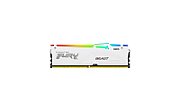 Memorie RAM Kingston, DIMM, DDR5, 32GB, 6000MHz, CL40, 1.35V, FURY Beast White, RGB, Kit of 2_2