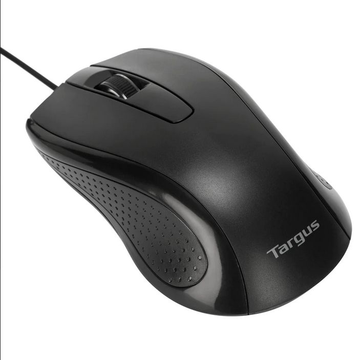 Targus Mouse Antimicrobial cu fir, full size, optic, negru_2