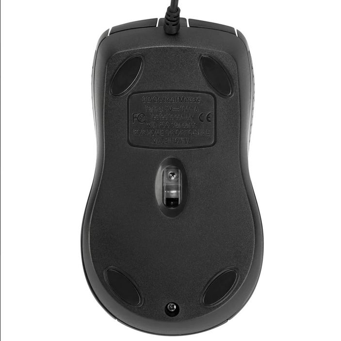 Targus Mouse Antimicrobial cu fir, full size, optic, negru_3