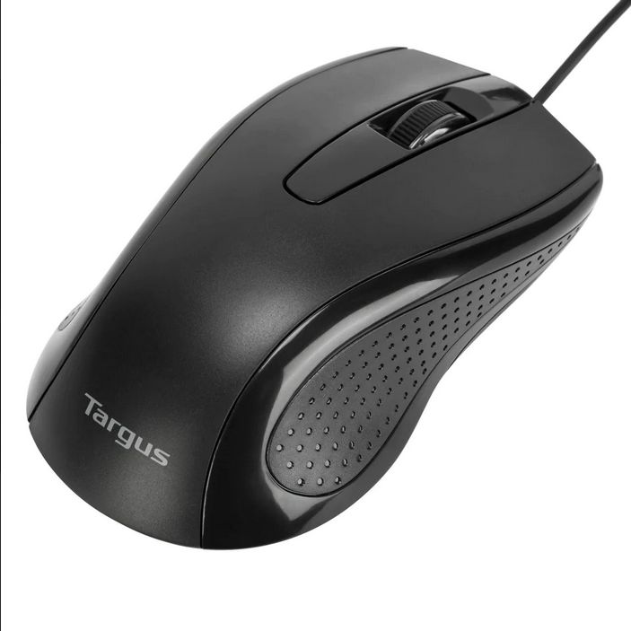 Targus Mouse Antimicrobial cu fir, full size, optic, negru_4