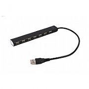 HUB extern GEMBIRD, porturi USB: USB 2.0 x 7, conectare prin USB, cablu 0,30 m, negru, 