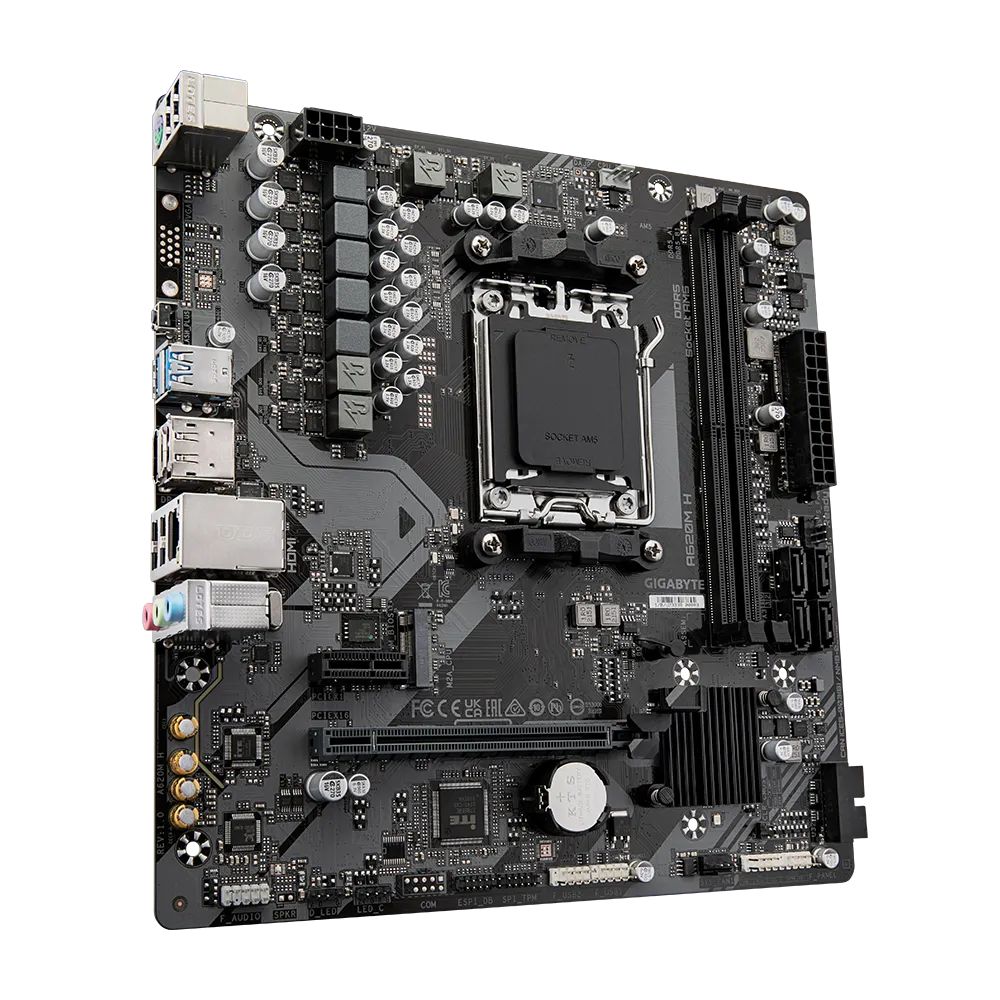 GIGABYTE A620M H AM5 2xDDR5 4xSATA 1xM.2 mATX MB_3