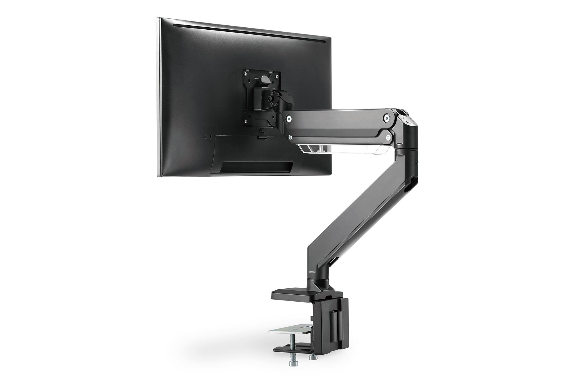 Single Gas Spring Monitor Desk Mount 35