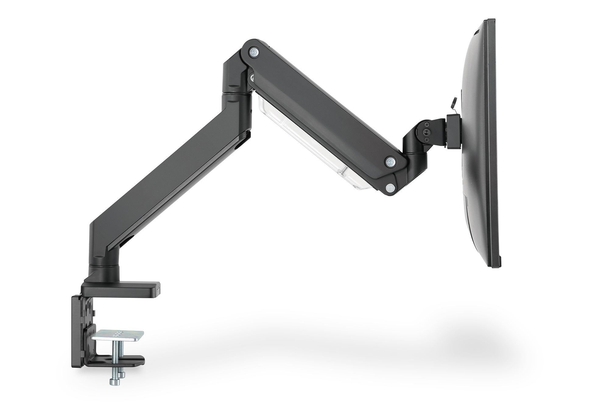 Single Gas Spring Monitor Desk Mount 35
