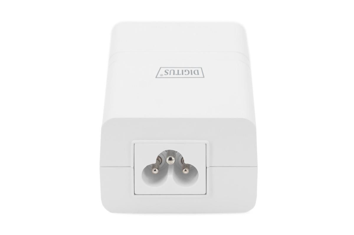 Gigabit Ethernet PoE+ Injector 802.3at, 30 W small housing, white_2