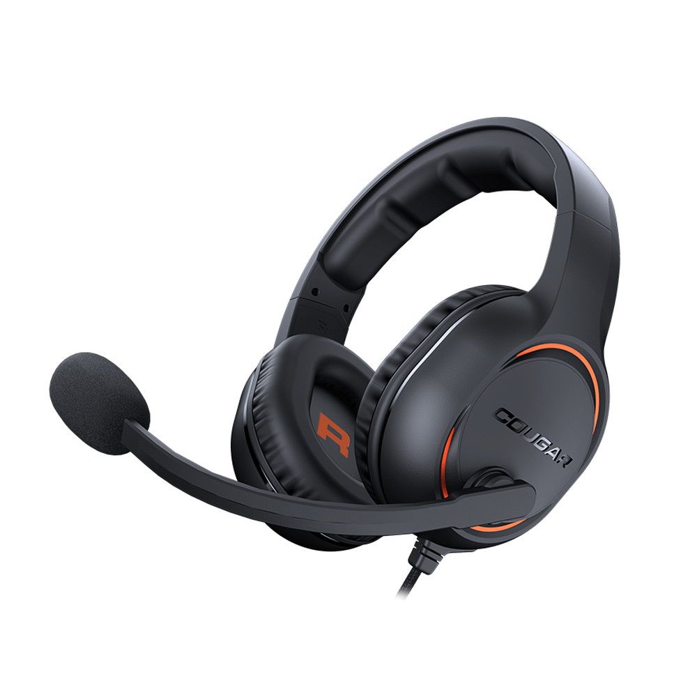 Cougar | HX330 Orange | Headset | Stereo 3.5mm 4-pole and 3-pole PC adapter/ Driver 50mm / 9.7mm noise cancelling Mic_2
