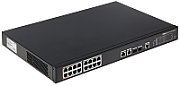 Dahua Managed switch 16 porturi PFS4218-16ET-240, Interfata: 16 x RJ45 - 10/100 Base-T (14 PoE (802.3af/at) + 2 Hi-PoE / PoE (802.3bt) / PoE (802.3af/at)), 2 x port Combo SFP (1000 Base-X) / RJ45 (10/100/1000 Base-T) - Uplink, 1 x RJ45 - Consola, Dimensiuni: 440 x 300 x 44 mm, Greutate 3.2 kg_1