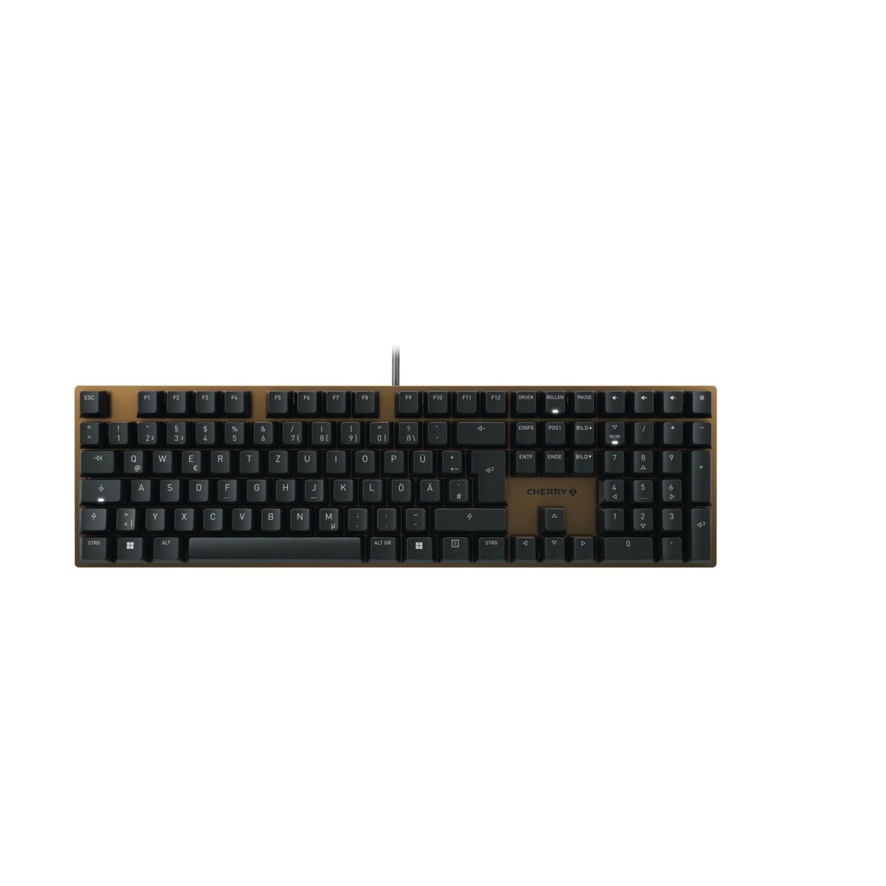 CHERRY Keyboard KC 200 MX MX2A BROWN [DE] black/bronze MX2A BROWN Switch_2
