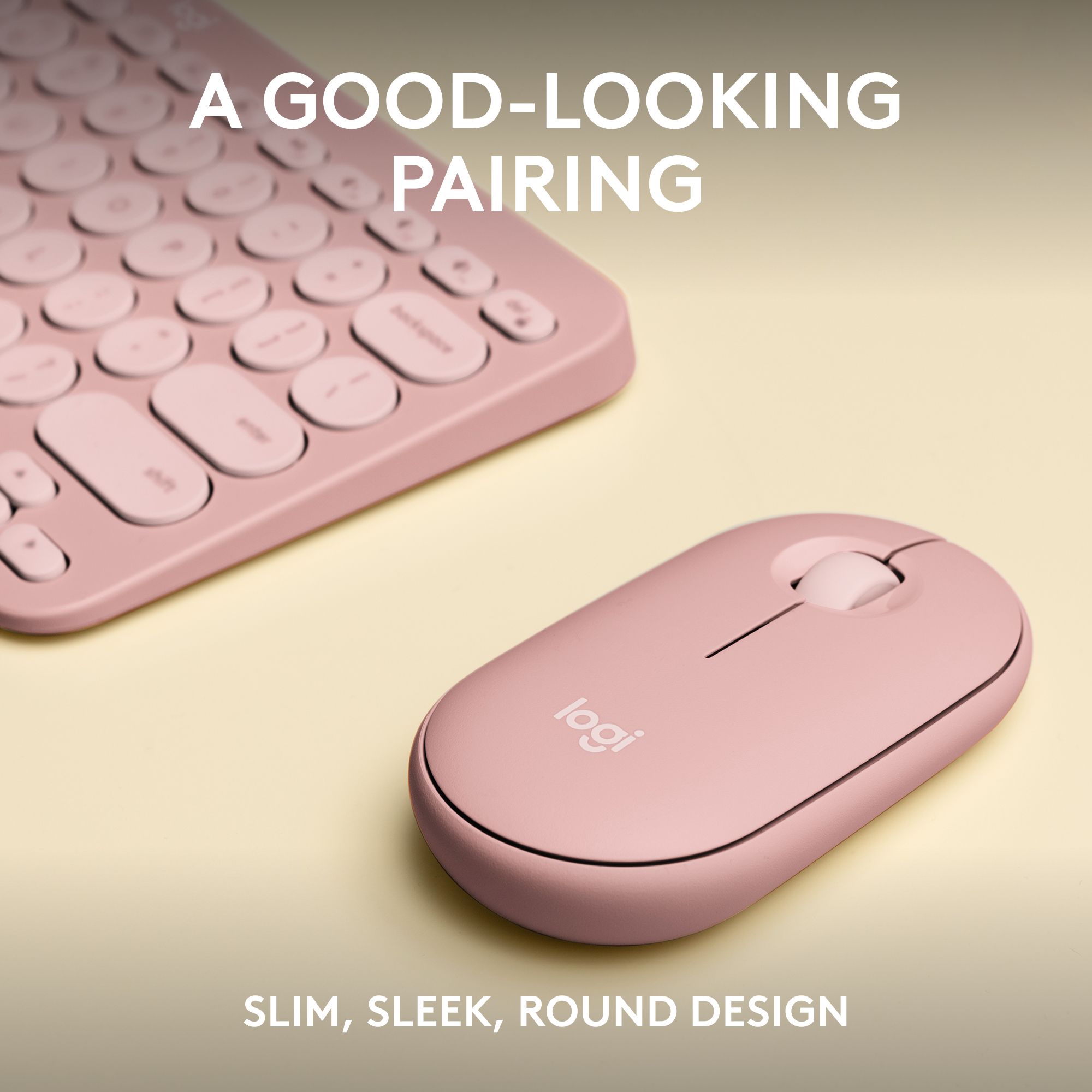LOGITECH Pebble 2 Combo - TONAL ROSE - (US) INTL - 2.4GHZ/BT - N/A - INTNL-973 - UNIVERSAL_4