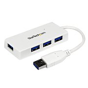 WHITE 4 PORT MINI USB 3.0 HUB/._1