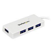 WHITE 4 PORT MINI USB 3.0 HUB/._3