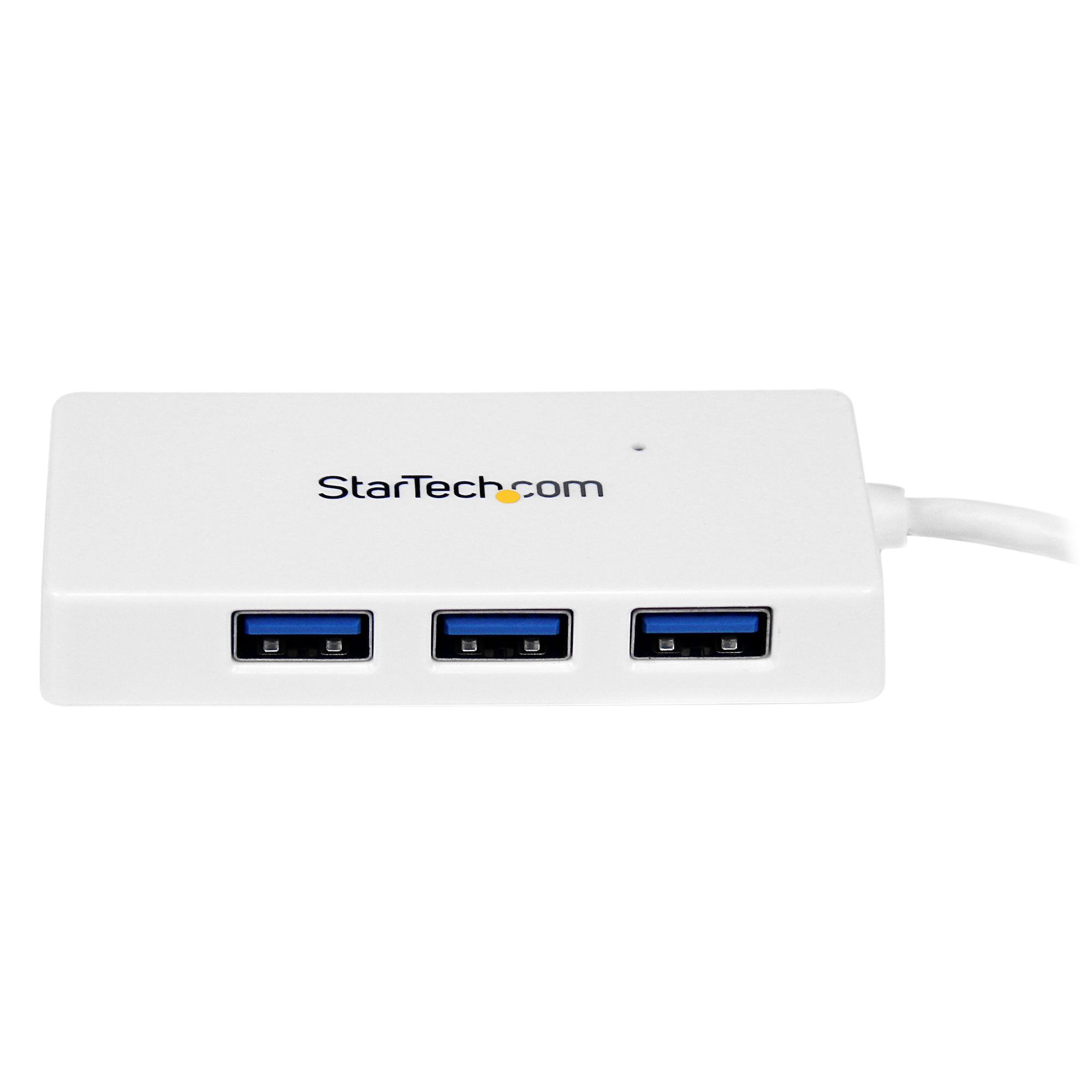 WHITE 4 PORT MINI USB 3.0 HUB/._4