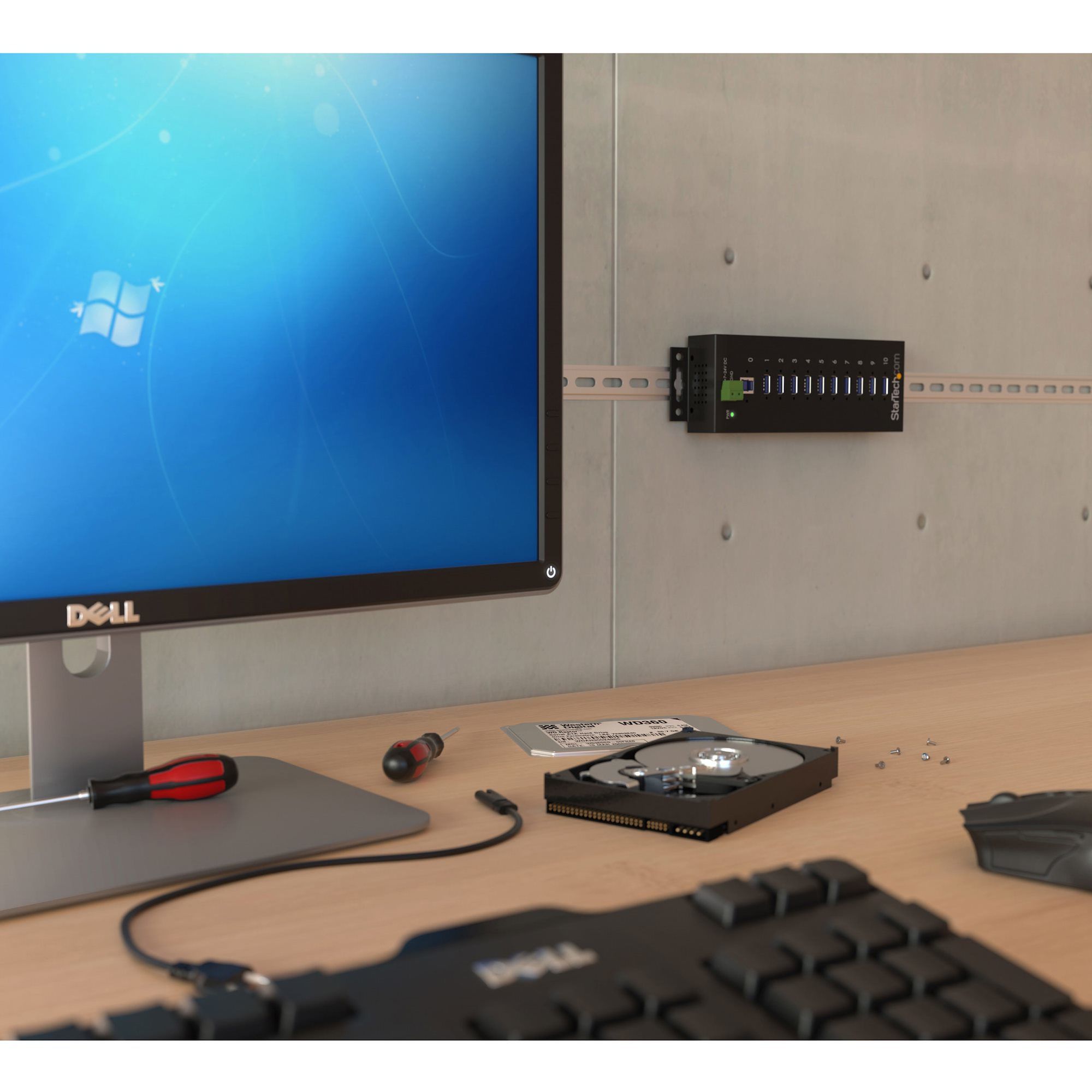 10 PORT INDUSTRIAL USB 3.0 HUB/._3