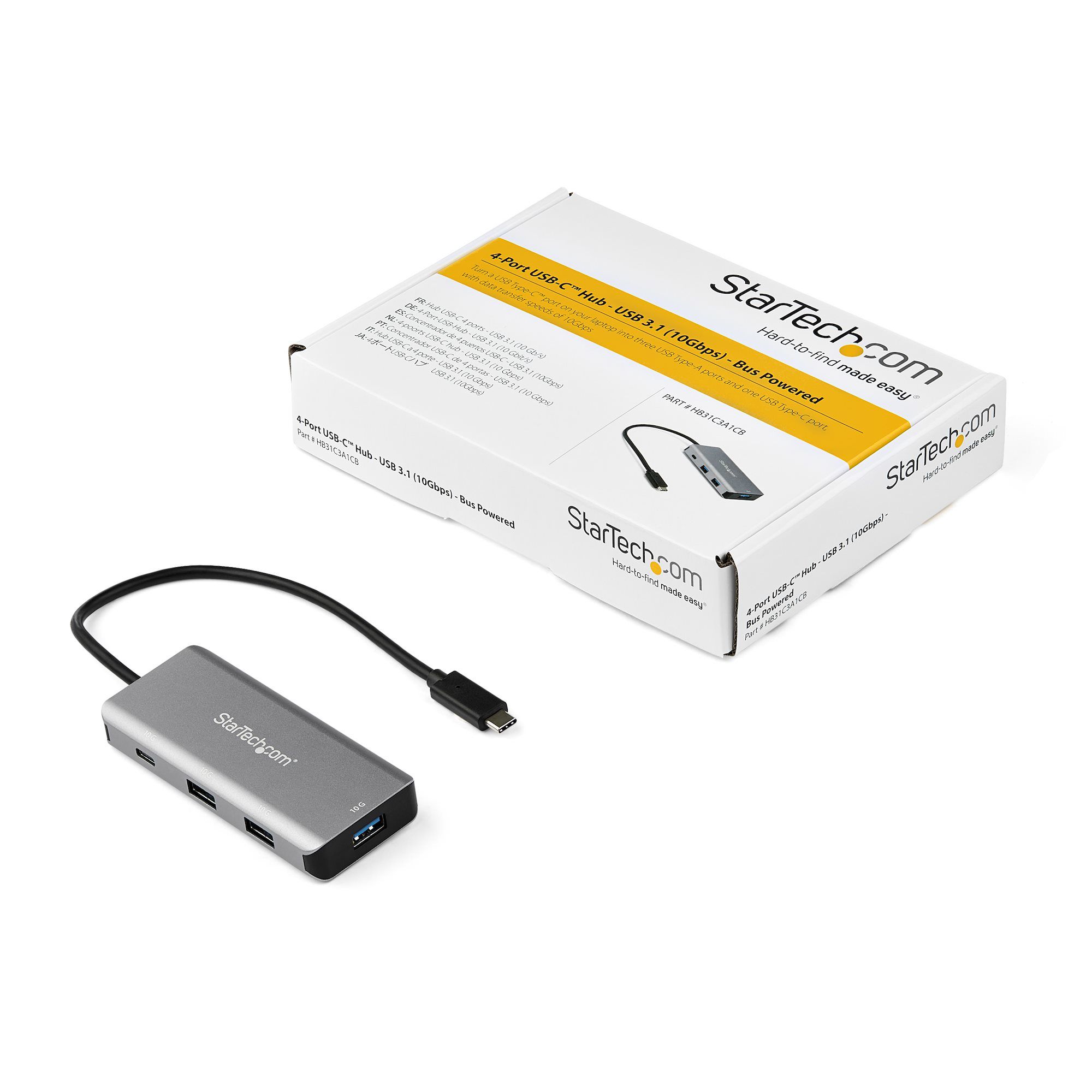 4 -PORT USB-C HUB 10GBPS/3X USB-A 1X USB-C_6