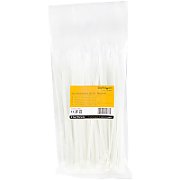 100 PACK 8 CABLE TIES -WHITE/NYLON ZIP TIE WRAPS UL TAA_6