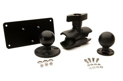 RAM MOUNT KIT, PLATE BASE, SHORT ARM, 5 inches (128mm), BALL FOR VEHICLE DOCK REAR_2