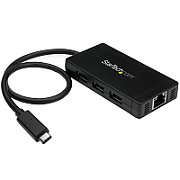 3PT USB 3.0 HUB - USB-C + GBE/HOST CONNECTOR-USB TYPE-C HUB_1