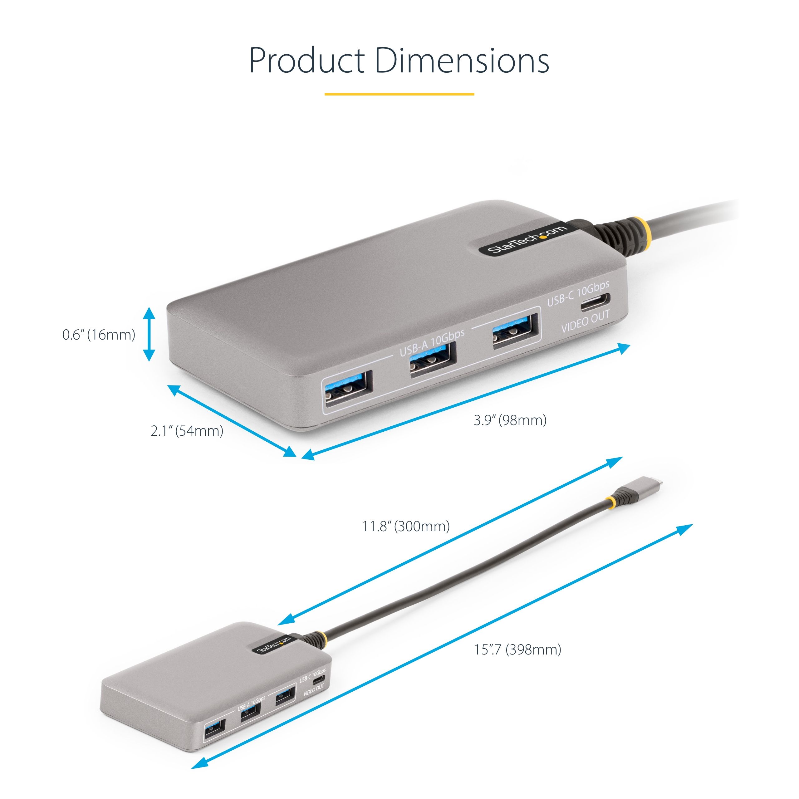 4-PORT USB-C 10GBPS HUB/- 3X USB-A/1X USB-C FOR LAPTOPS_14