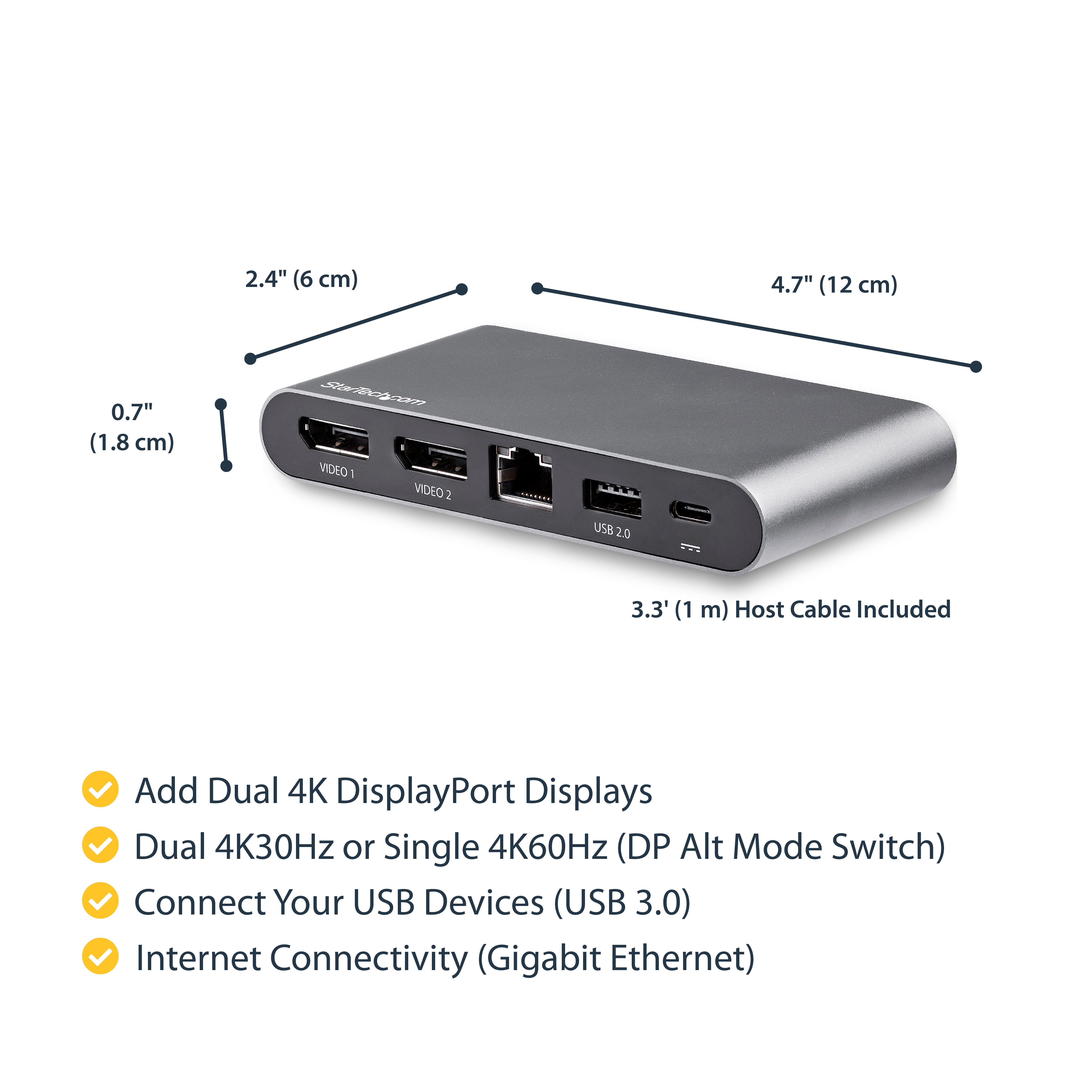 USB-C MULTIPORT ADAPTER 2XDP/._12