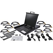 8 PORT RACKMOUNT KVM CONSOLE/FOR SERVER RACK - 48.26 CM_1