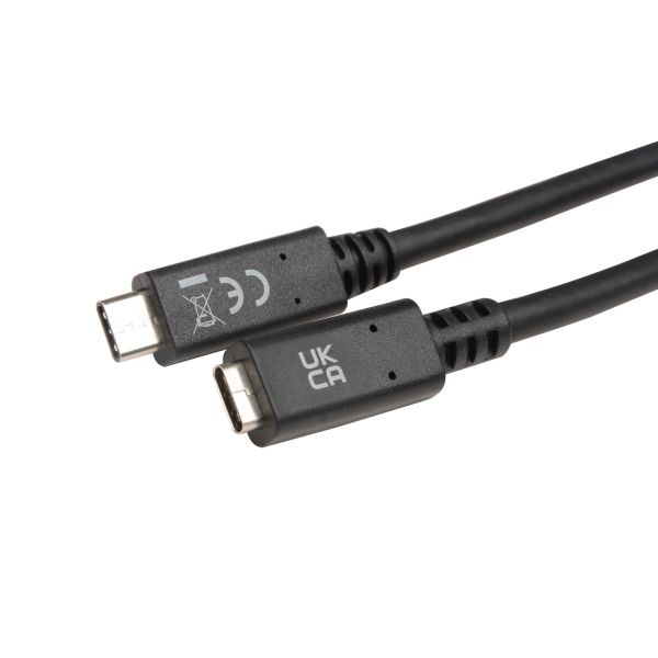 USB-C EXTN CABLE 2M BLACK F/M/USB-C EXTENSION CABLE 5 GBPS_4