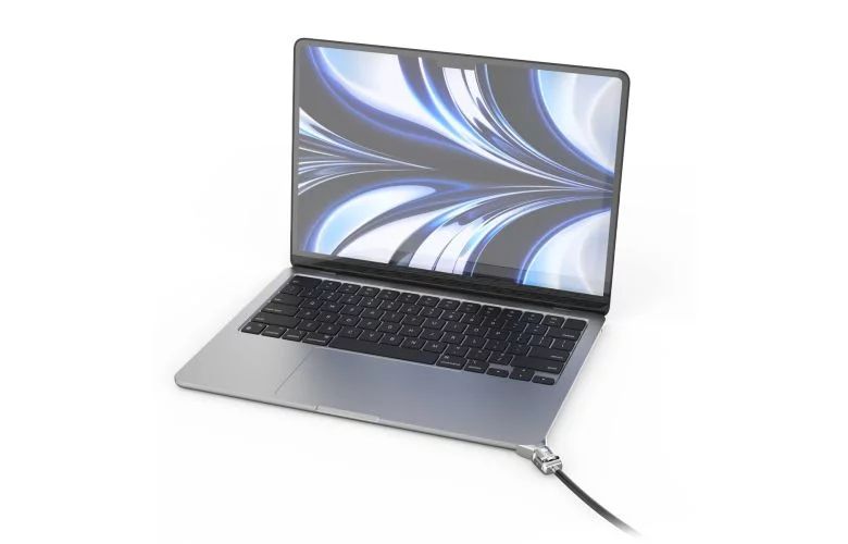 LEDGE MACBOOK AIR2022 M2 T-SLOT/LOCK ADAPT KEYED CBL LOCK SILVER_2