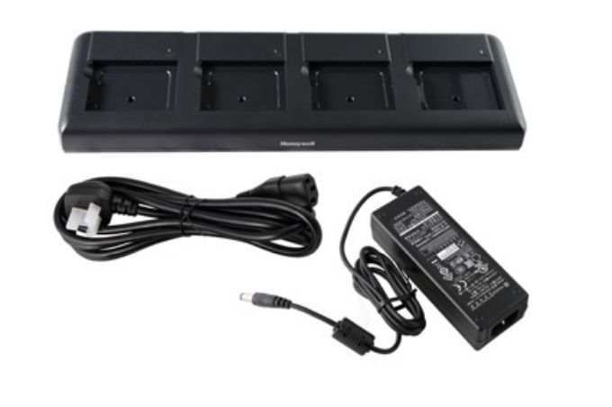 ScanPal EDA50K Quad Charger - EU Kit. Four-slot battery charging station. Includes EU power cord and power supply._2