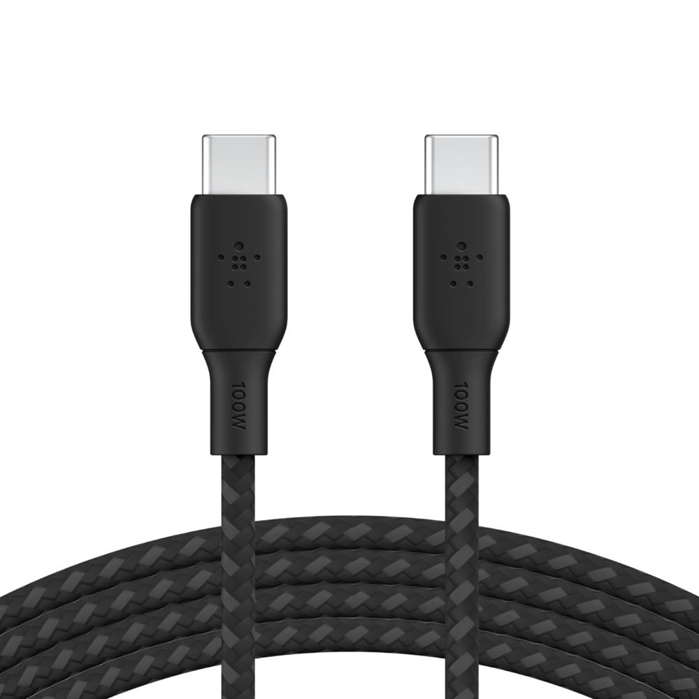 BELKIN BRAIDED USB-C/USB-C/CABLE SUPPORTS FAST CHARGING UP_3
