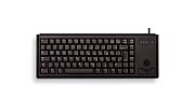 KEYBOARD USB UK MX-GOLD/SLIMLINE BLACK W/ TRACKBALL_1