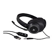 DELUXE USB HEADSET W/MIC ON/CABLE CONTROL 1.8M CABLE IN DELU_1