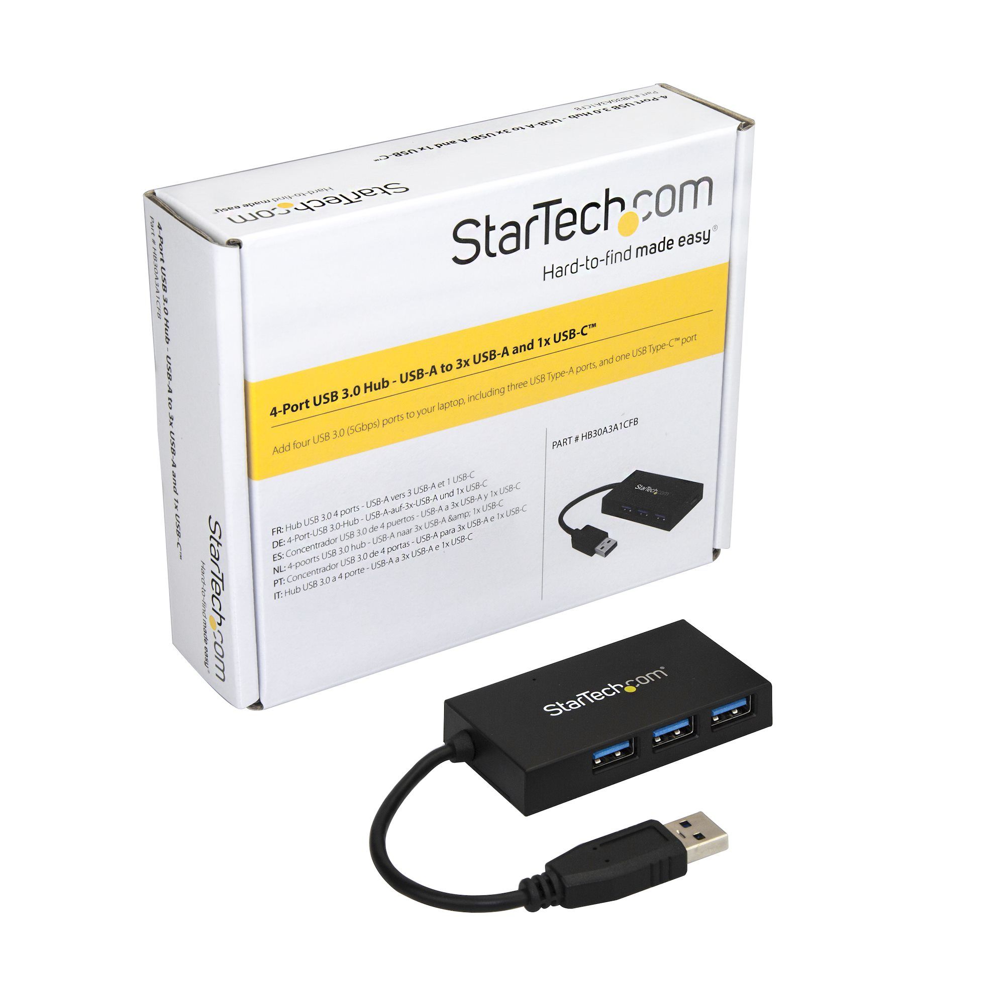 4 PORT USB 3.0 HUB WITH USB C/._6