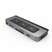 HYPERDRIVE MEDIA 6IN1 USB-C HUB/FOR IPAD PRO/AIR SILVER_1
