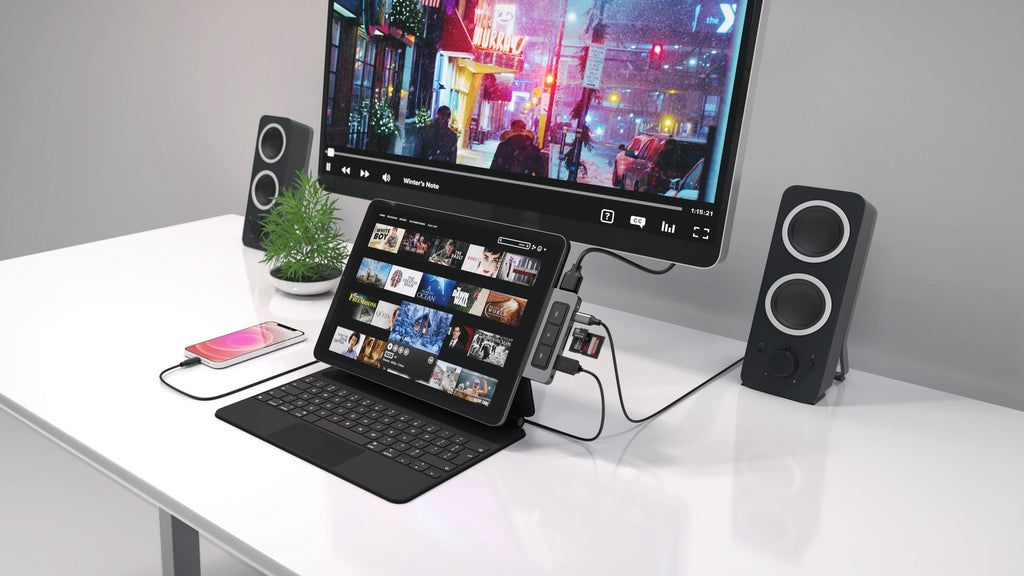 HYPERDRIVE MEDIA 6IN1 USB-C HUB/FOR IPAD PRO/AIR SILVER_3