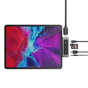 HYPERDRIVE MEDIA 6IN1 USB-C HUB/FOR IPAD PRO/AIR SILVER_5