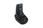 CS6080-SR BLACK CORDLESS STANDARD CRADLE KIT: CS6080-SR40004VZWW SCANNER, CR6080-SC100F4WW CRADLE, CBL-CS6-S07-04 USB-C CABLE_1