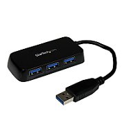BLACK 4 PORT MINI USB 3.0 HUB/._1