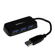 BLACK 4 PORT MINI USB 3.0 HUB/._2