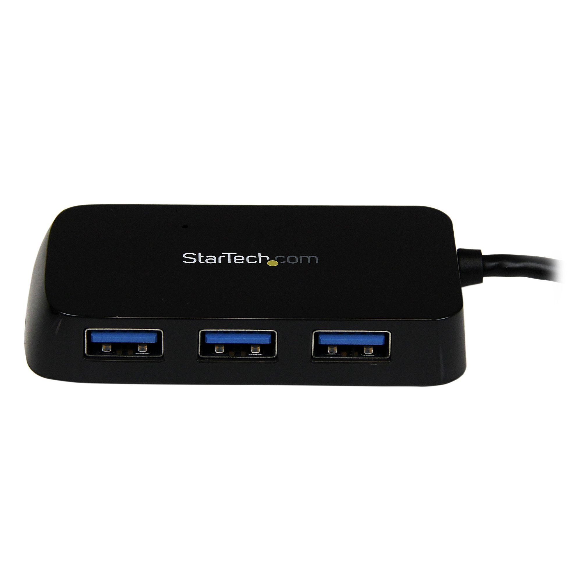 BLACK 4 PORT MINI USB 3.0 HUB/._3