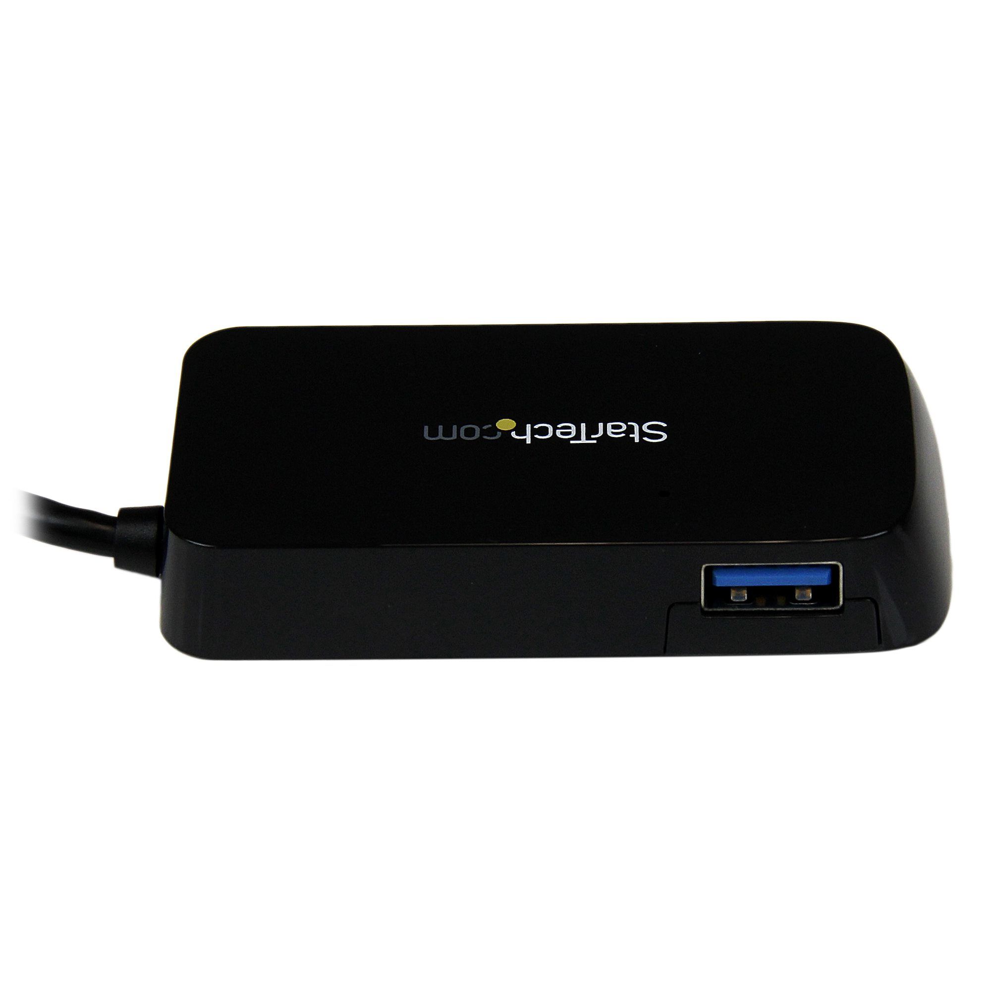 BLACK 4 PORT MINI USB 3.0 HUB/._4