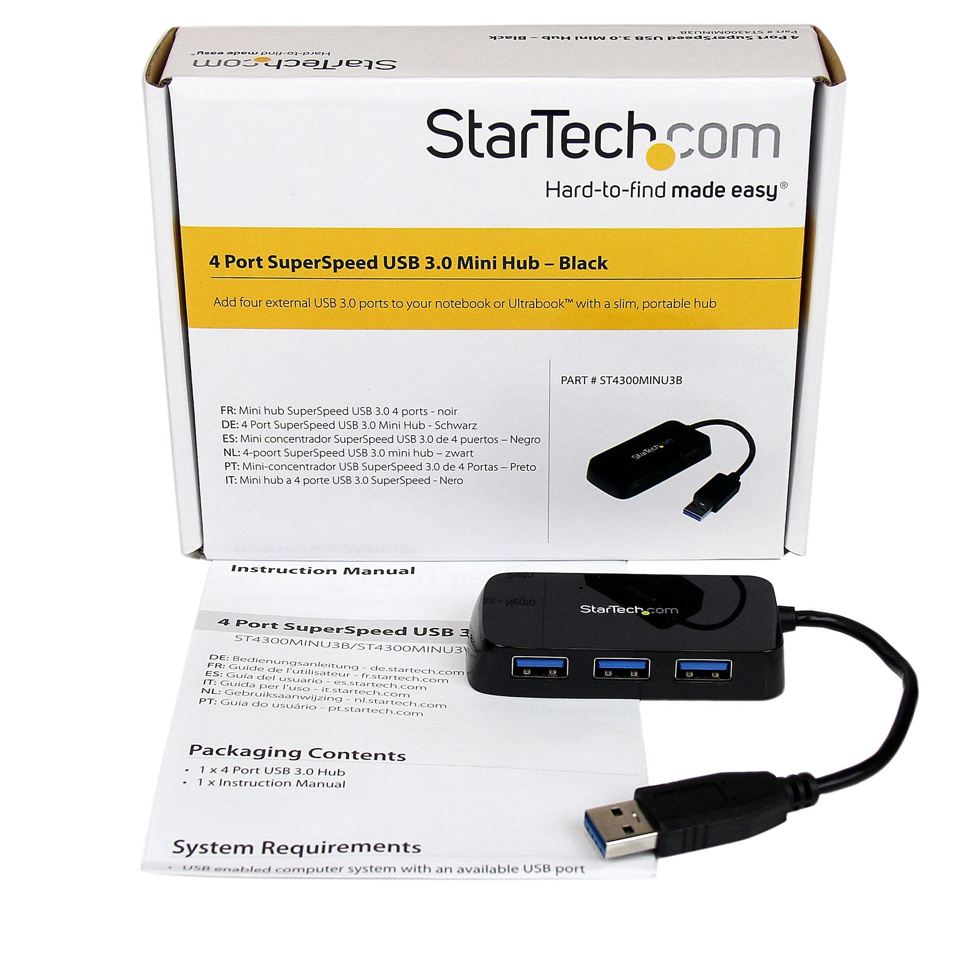 BLACK 4 PORT MINI USB 3.0 HUB/._6