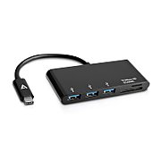 USB-C MALE TO MULTIPORT ADAPTER/USB-C 3XUSBA 3.2GEN1 SD MCROSD_1
