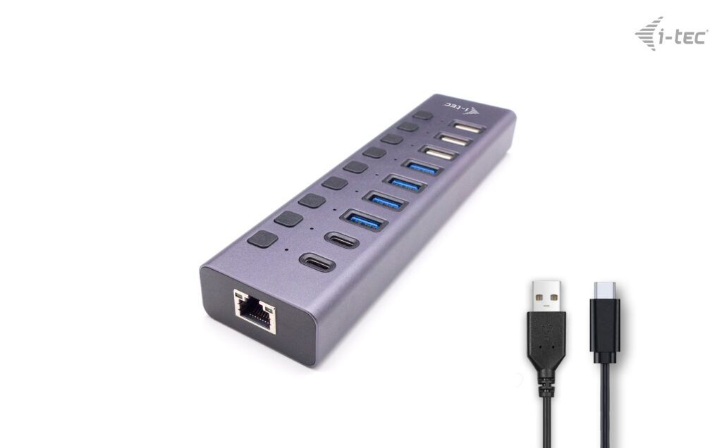 I-TEC CHARGING HUB 9PORT LAN/USB 3.0/USB-C POWER ADAPTER 60W_3