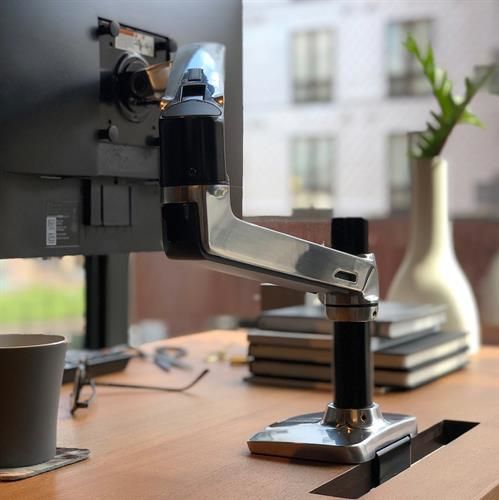 LX DESK MOUNT LCD ARM POLISHED/32IN BLACK/WHITE VESA MIS-D_4