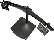 DS100 SERIE DUAL LCD STAND/BLACK MAX 24IN HORIZ. 2CLAMPS_1