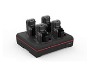 4 bay 8675i device charger with power supply. Charges complete 8675i unit with battery installed. Region-specific cord ordered separately._2