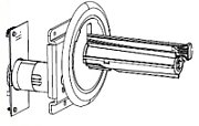 Kit, Liner Take-Up Spindle and Motor Assembly, ZT410_1